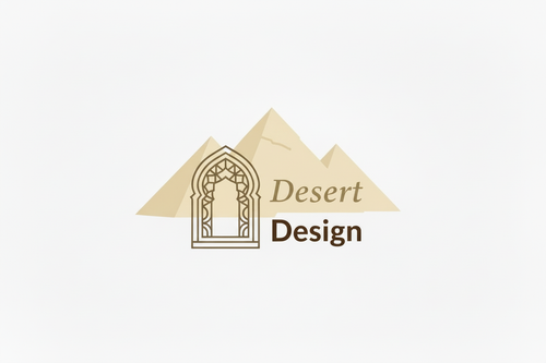 Desert Design Logo - Grotere Piramides